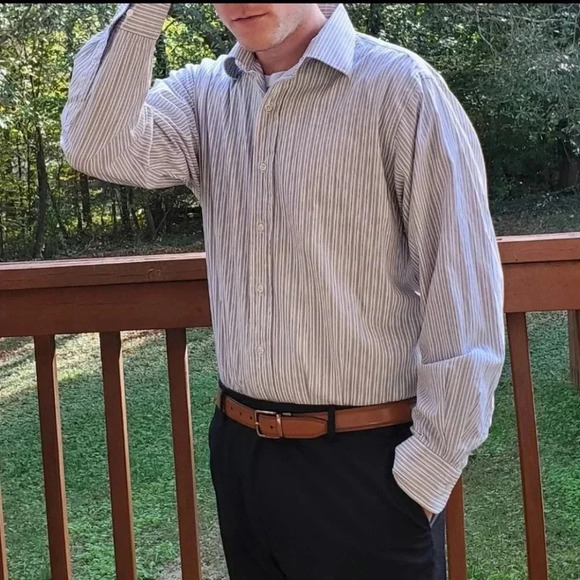 Ralph Lauren Men's Striped Button Down Shirt - Picture 8 of 8